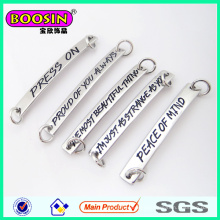 Factory Custom Personalized Metal Logo Tag Charm Jewelry